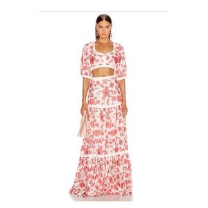 Alexis Serri Set (Top and Bottom) in Pink Blossom